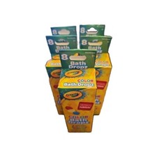 5 Packages Crayola Color Bath Dropz Fragrance Free 8 Water Coloring Tablets