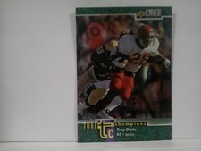 1997 Collector's Choice Turf Champions Saints Football Card #TC5 Troy Davis