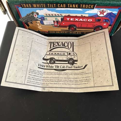 Texaco 1949 White Tilt Cab Tank Truck Ertl Collector Series #13 - Picture 10 of 13