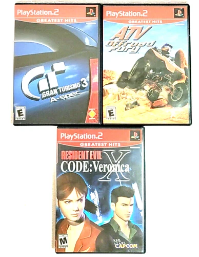 ATV Offroad Fury / Grand Turismo / Resident Evil Code::Veronica (Sony PS2, 2001)