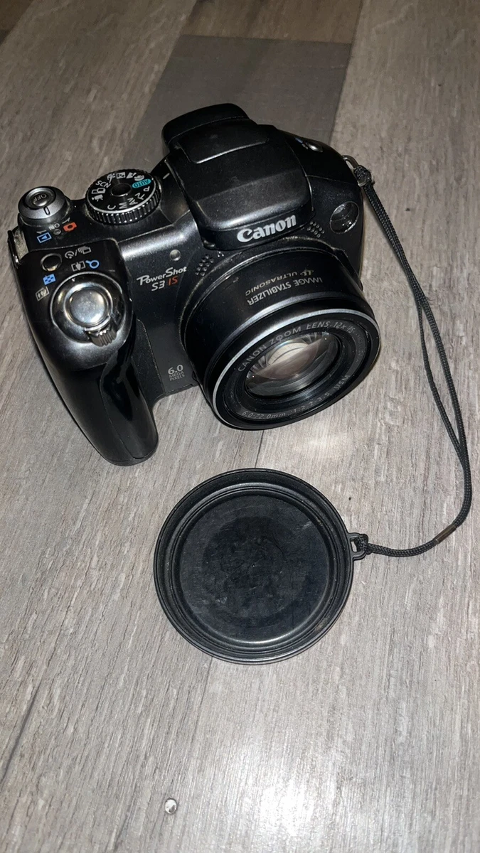 Canon PowerShot S5 IS 8.0MP Digital Camera - Black TURNS ON