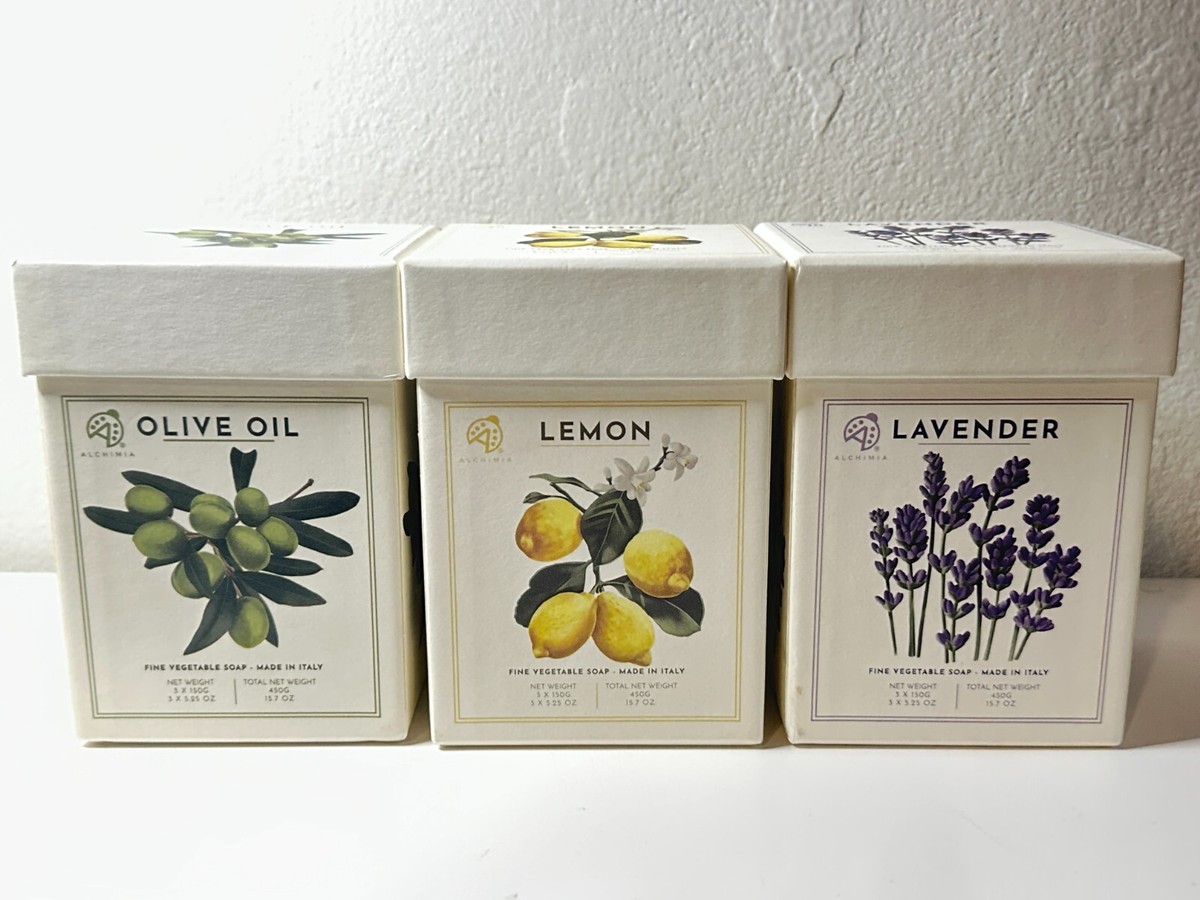 ALCHIMIA | FINE Vegetable Soap | Made in Italy | 3 X 5.25 oz | eBay