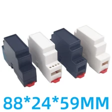 ABS Plastic Rail Housing 88x24x59mm PLC Project Case 4-17 DIY Electrical Box