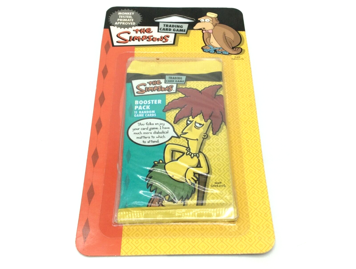 the simpsons booster box Pack card deck to play the simpsons trading card game The Simpsons Trading Card Game