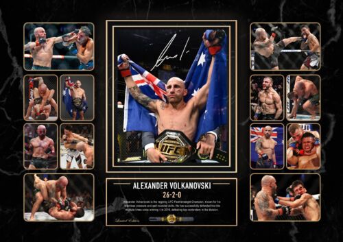 ALEXANDER THE GREAT VOLKANOVSKI UFC SIGNED LIMITED EDITION FRAMED MEMORABILIA - Picture 2 of 2