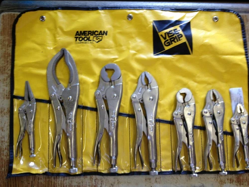 Vise Grip 757KB 7 Piece Locking Pliers Set10WR, 6LN, 7WR, 10LW, 7LW, 5WR,12LC US