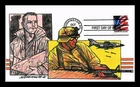 US COVER UNITED WE STAND AMERICAN FLAG FDC WILDY HANK LIMITED EDITION