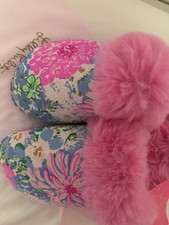 MSRP 88 NWT Sz 5/6 Lily Pulitzer Lil Soiree All Day Harte Bow Slipper