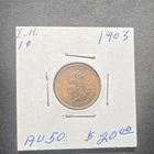 Indian Head Small Cent 1C 1903 BN Bronze Philadelphia Business Strike KM#90