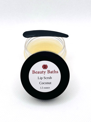 Coconut Lip Scrub Exfoliating Sugar Scrub Handmade Gift for Her Natural Lip Care