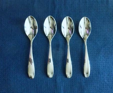 New Oneida STAFFORD Mirror Set of 4 Teaspoons 18/10 Stainless Flatware (6 1/4")