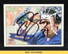 JSA Certified 2001 Fleer Tradition Jason Sehorn #279 COA Auto 0q3