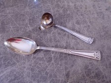 Klassiker ERBE IDEAL Silberbesteck Vorleger Gemüselöffel + Saucenkelle 90er TOP
