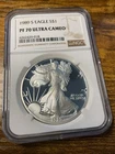 1989-S Proof American Silver Eagle NGC PF70UCAM , Very Nice !!