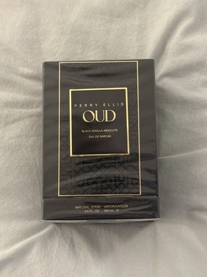 Perry Ellis OUD BLACK VANILLA ABSOLUTE Eau De Parfum 3.4 100ml Sealed NIB