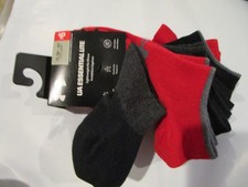 New Under Armour UA Essential Lite No Show 6 pairs socks,13.5K-4Y