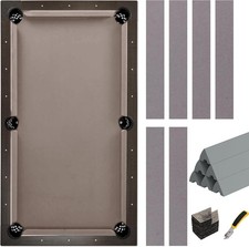 Pool Table Felt and Bumper Kit Felt for Billiard Cloth with Pool Table Bumpers a