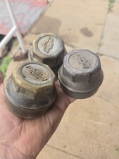 3 1920 Vintage Chevrolet Chevy Axle Hub Grease Dust Cap Cover Aluminum