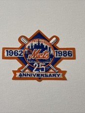 New York Mets 25th Anniversary Patch Unused 1962 - 1986