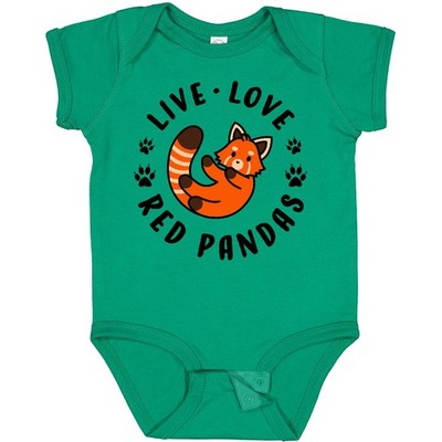Inktastic Live Love Red Pandas Baby Bodysuit Animals Panda I Lover Wild Animal