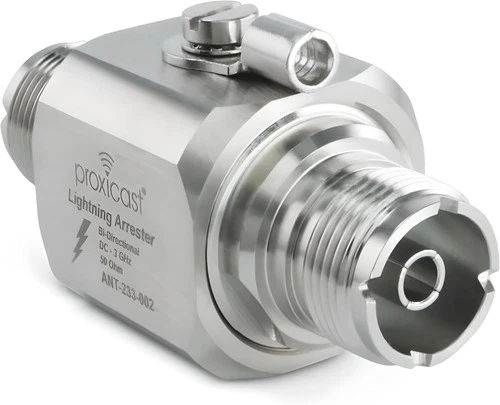 Coaxial Lightning Arrester/Suppressor with UHF SO-239 Female Connectors - Pro-Gr - Picture 1 of 2