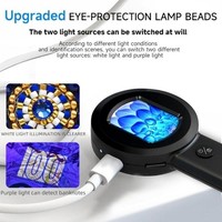 Eurowagens Desktop Lupe Mit Verstellbarer Led Beleuchtung FüR MüNzsammler