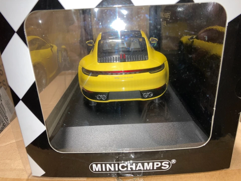 MINICHAMPS 1:18 PORSCHE 911 992 CARRERA 4S YELLOW LIMITED ED 336 PCS SHIP. WORLD - Immagine 4 di 4