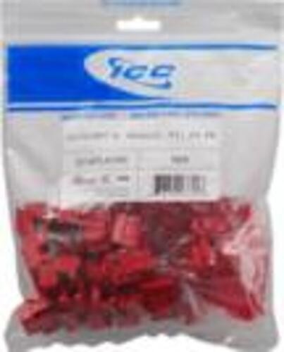 ICC IC107L6CRD MODULE, CAT 6, EZ, 25 PK, RED - Afbeelding 1 van 1