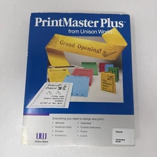 PrintMaster Plus for Commodore 64 Software C64/128/64C/SX64/128D/128DCR