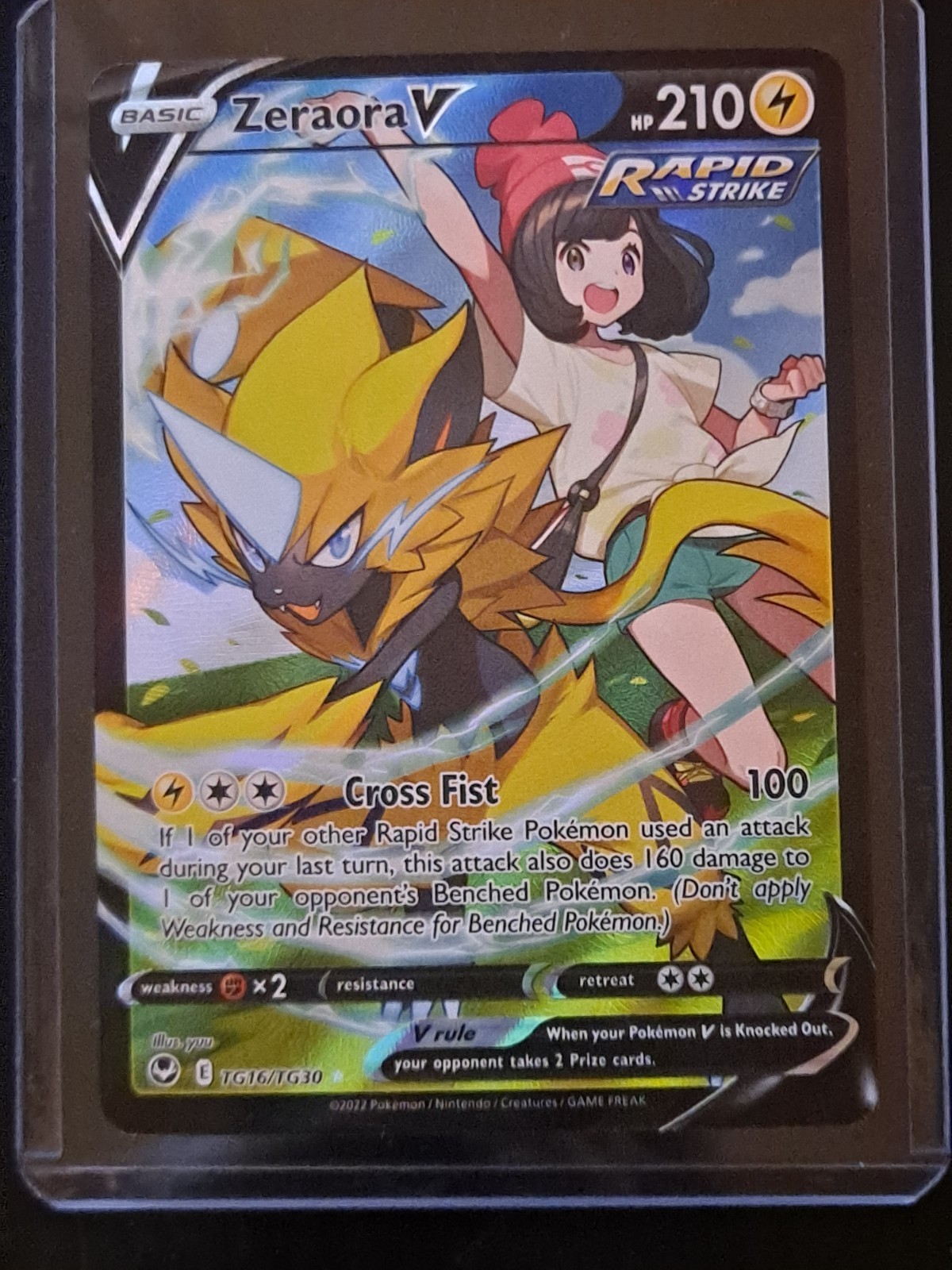 Zeraora V - TG16/TG30 - Silver Tempest - Trainer Gallery - NM