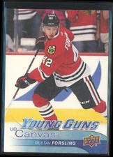 2016-17 UD Series 1 Gustav Forsling C118 Young Guns Canvas RC
