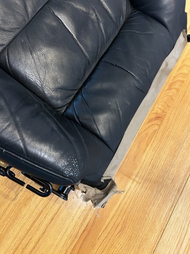 03-10 PORSCHE CAYENNE BLACK DRIVER SEAT LOWER LEATHER/ FOAM/ SEAT CUSHION - Picture 7 of 12
