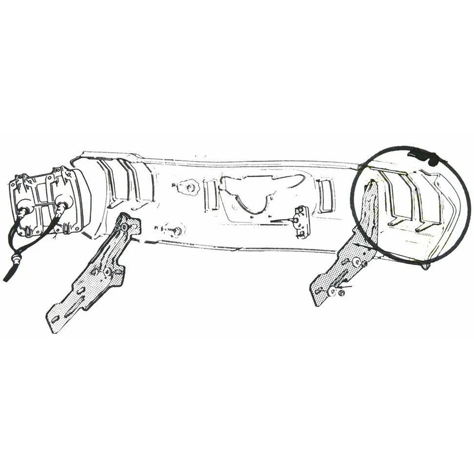 Parafusos de montagem de lente traseira hardware 1970 Oldsmobile Cutlass 16 peças - Imagem 2 de 4