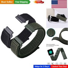 Nylon Sport Loop Watch Bands 2-Pack - Adjustable Quick Release Straps for Men