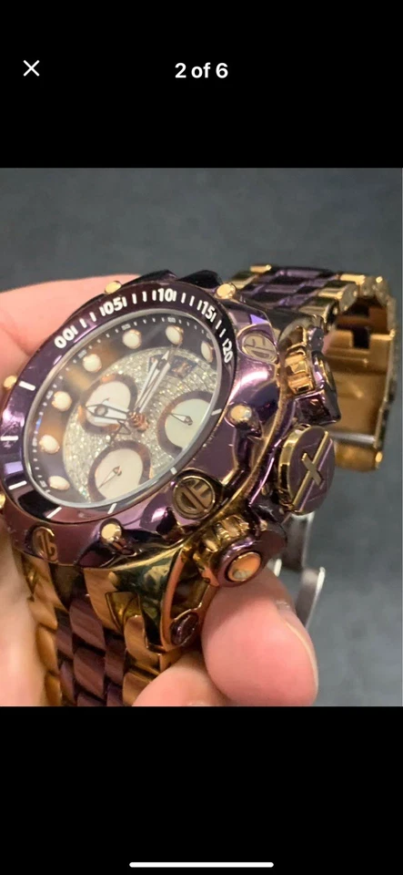 Reloj para hombre Invicta Venom Hybrid Fusion Gen II con esfera de diamante subesferas MOP Foto 2 de 4