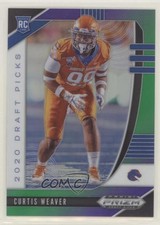2020 Panini Prizm Draft Picks Rookies Purple & Green /199 Curtis Weaver #166 1u6