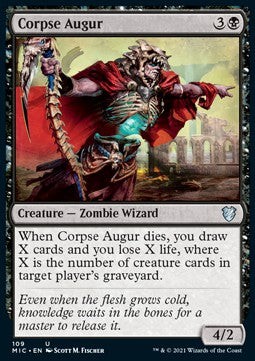 Magic/MTG Corpse Augur MIC-109 Uncommon Englisch NM