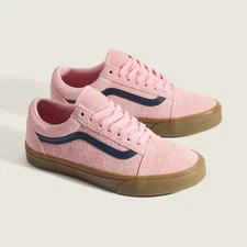 Vans Old Skool Hairy Suede Sneakers Skate Shoes Pink/Navy VN000E9TBIZ US 4-13