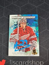 2021-22 UD The Cup Hockey Alex Nedeljkovic SR-AN Signature Renditions Auto SPM