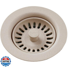 Elkay Lkqs35Pt Polymer Drain Fitting Removable Basket Strainer And Rubber