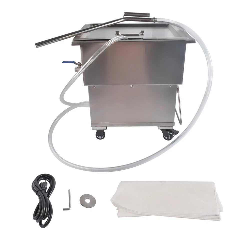 18L Commercial Fryer Oil Filter System - Mobile Cooking Oil Filtration - Image 4 of 4