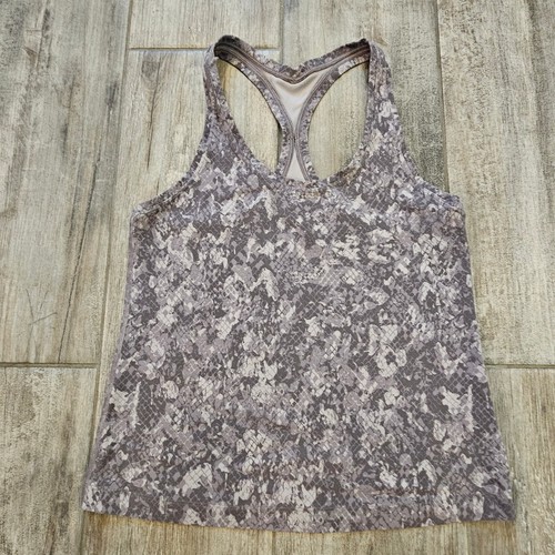 Lululemon Cool Racerback Tank Top Shorter Length Hideaway Camo Lunar Rock Multi