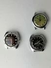 Vintage Timex Electric Dynabeat Mens Watch Lot as Found for Parts or Repair