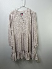 Vince Camuto Large Tiered Long Sleeve Midi Dress NWT