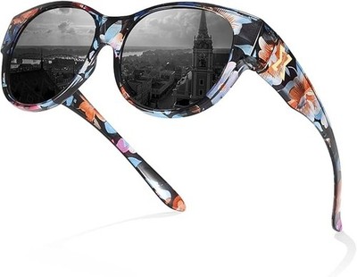 Fit Over Sunglasses For Women Polarized UV400 Protection To Wear Over Glasses