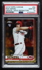 2019 Chrome Update Target Gold Refractor 48/50 Nick Senzel #56 PSA 10 GEM MT uk2