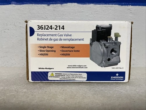 Emerson White Rodgers 36J24-214 Replacement Gas Valve Assembly New In Box