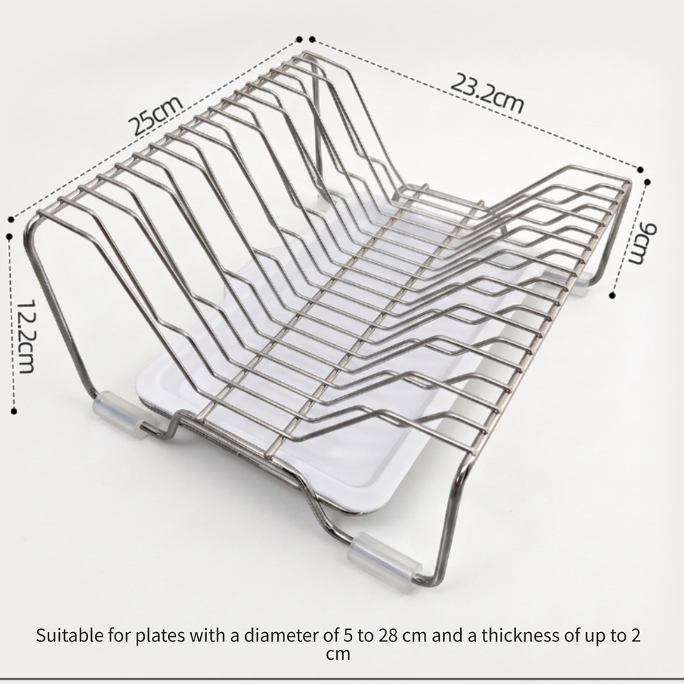 Square Dish Drying Rack Dish Drying Rack 304 Stainless Steel Space Saving Design for Small ...
