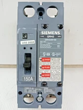 New Siemens 150 Amp Circuit Breaker 2 Pole 240 VAC 25kA QRH22B150