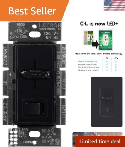 Skylark LED+ Dimmer Switch for Dimmable LED, Halogen and Incandescent Bulbs |...